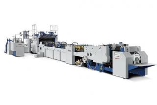 Machine de fabrication de sacs en papier entièrement automatique RY1260S-450