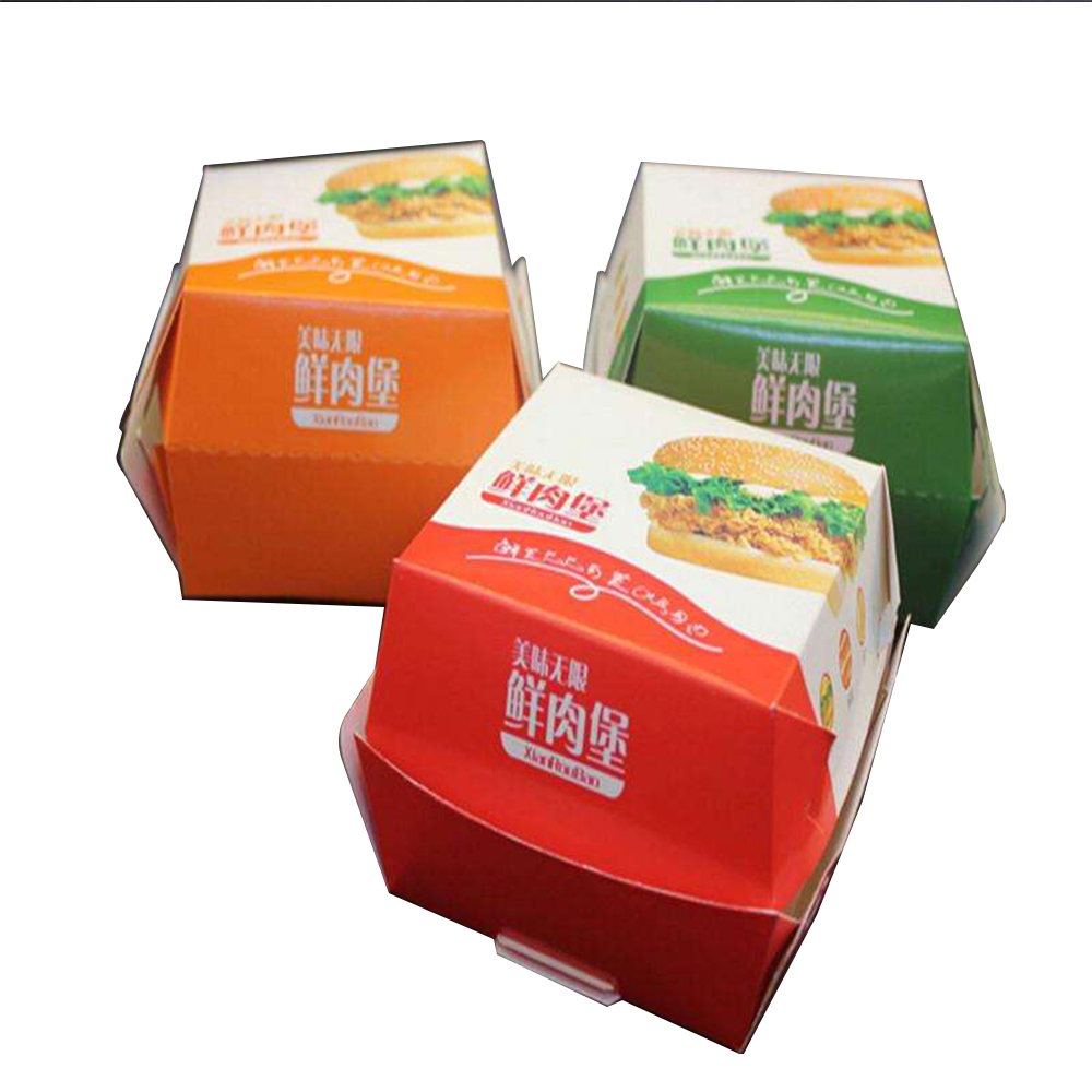 Ivory Board Hamburger Box