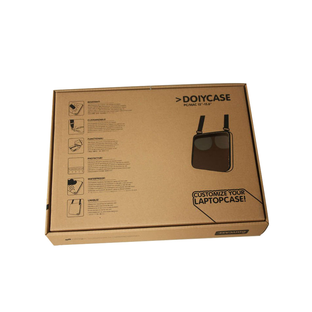 Black Logo Printing Cardboard Carton Computer Packaging Box