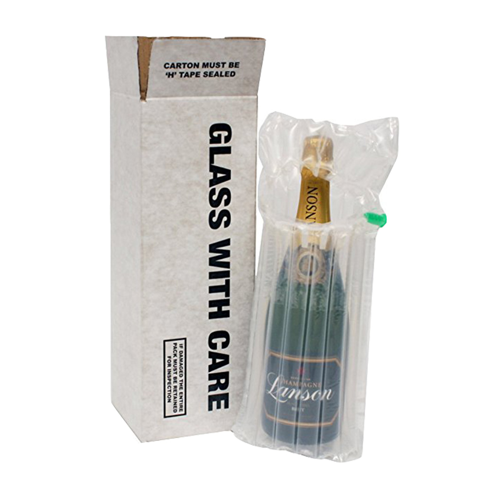 Kraft Paper One Pack Bottle Box For Wine Packaging