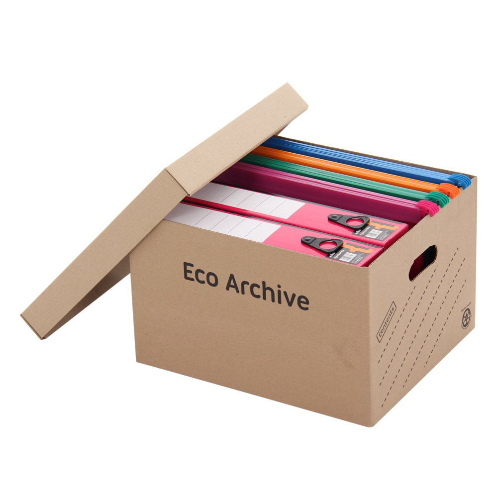 Flat pack paper archive box
