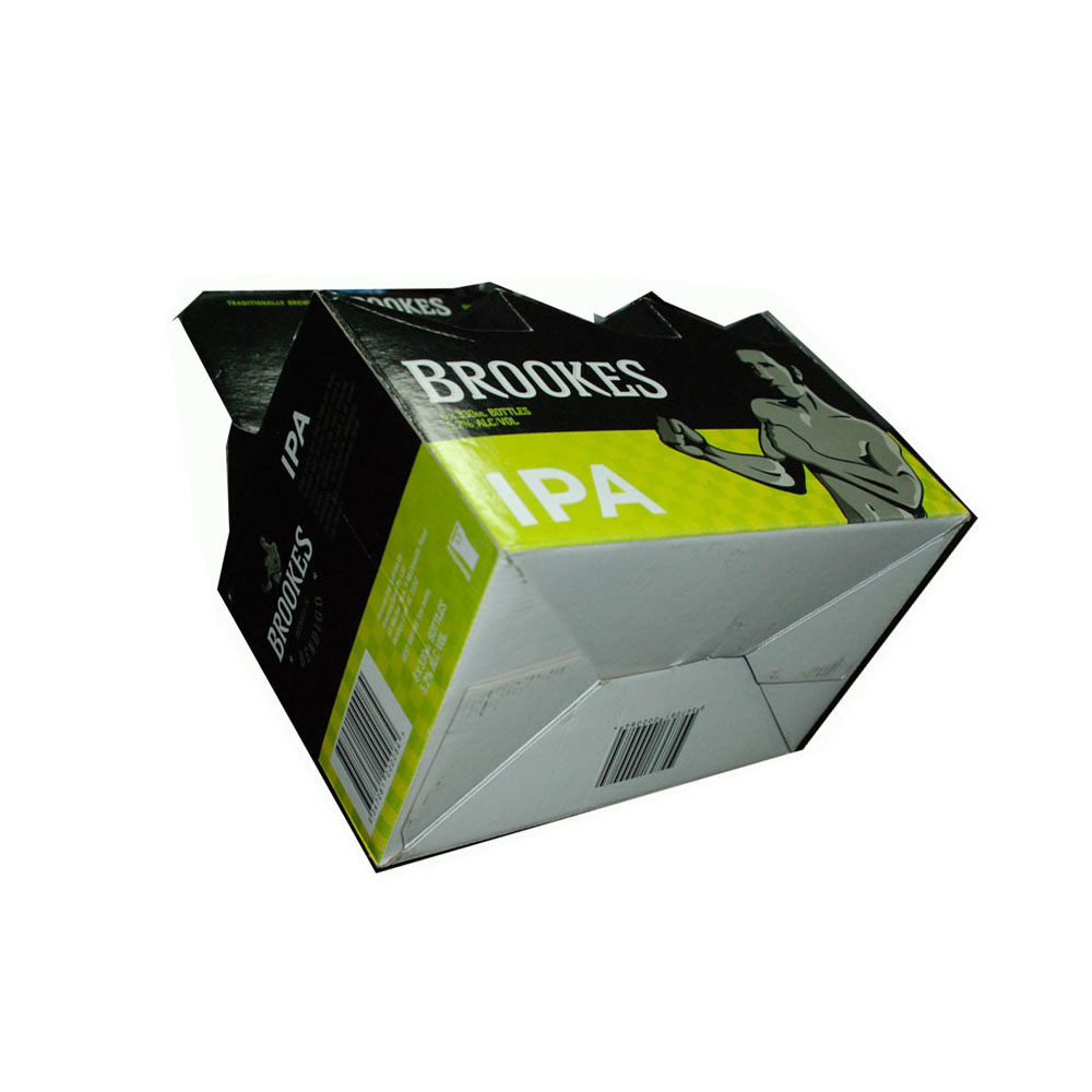 Custom Printing Six Pack Beer Box With Handle