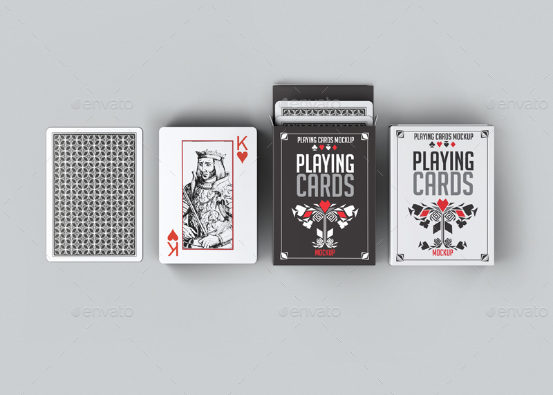 Fancy design poker play card