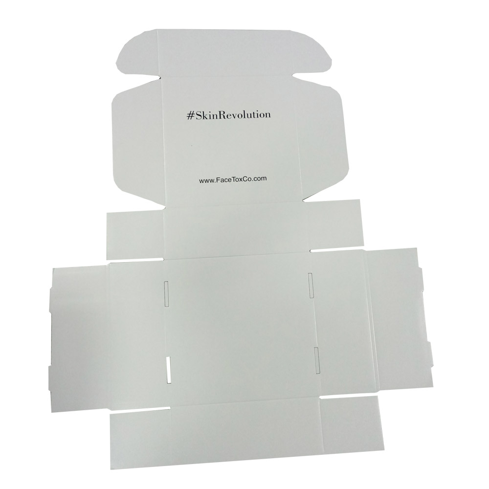 White Mailer Box With Black Printing