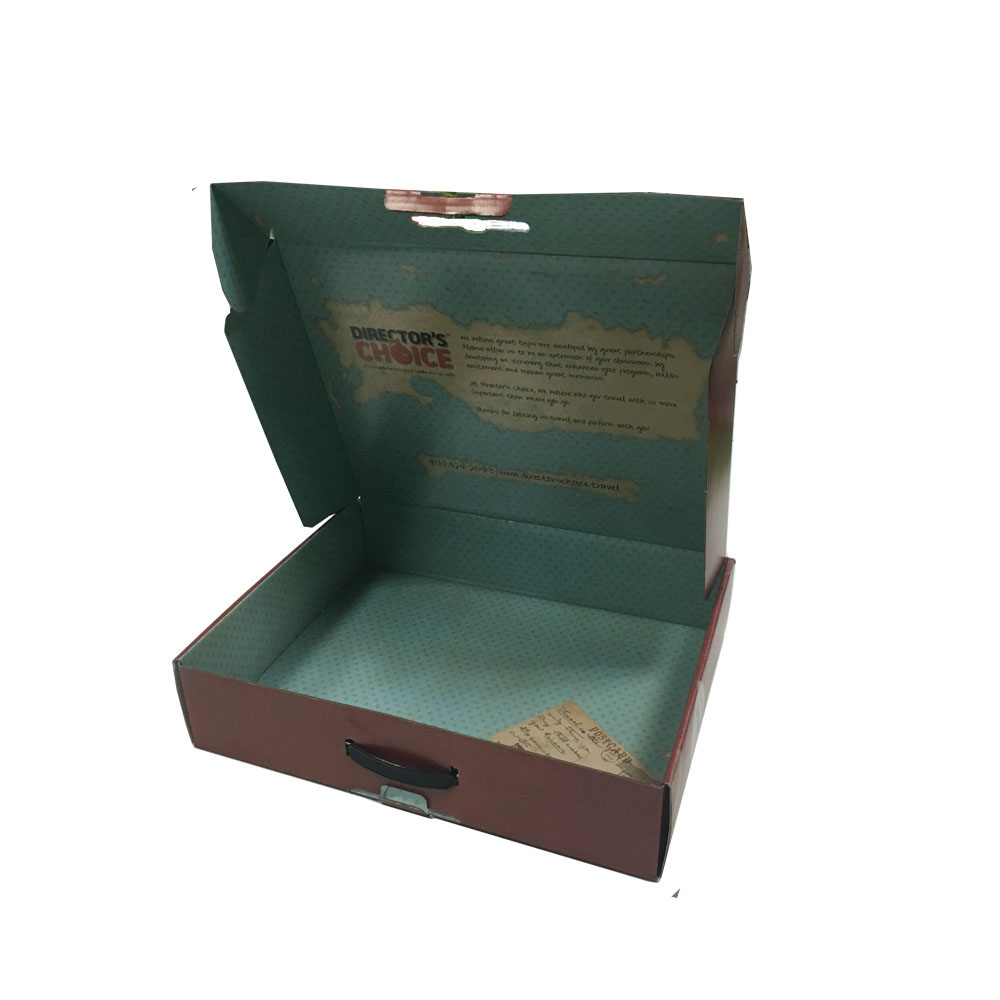 Wholesale Custom Printed Corrugated Shipping Boxes With Plastic Handle