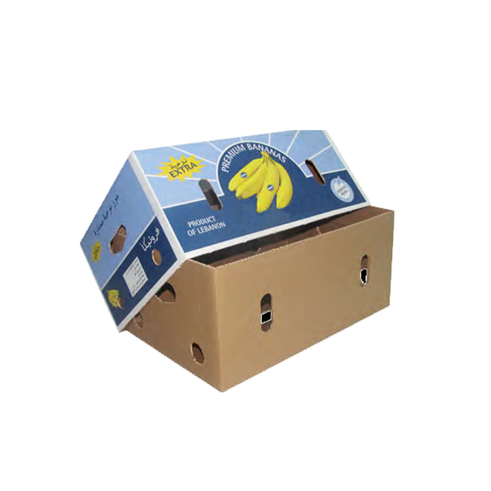 Custom manufacturers packing carton corrugated shipping fruit banana box