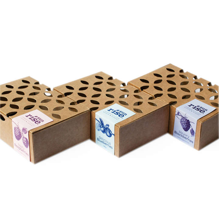 Brown kraft paper box dates packaging