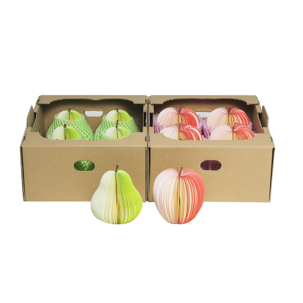 Pear packaging cardboard box with custom design