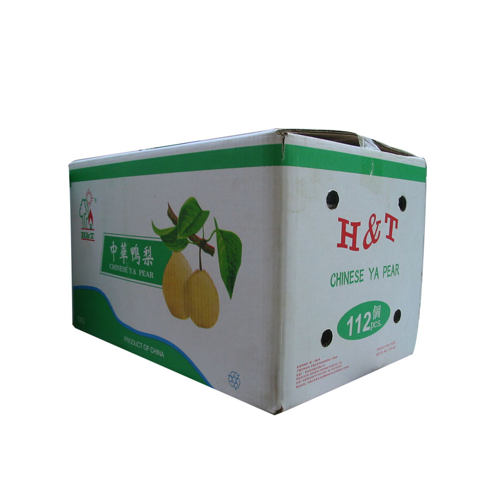 Cardboard box 3-Layer B-Flute Offset Pear Gift Box