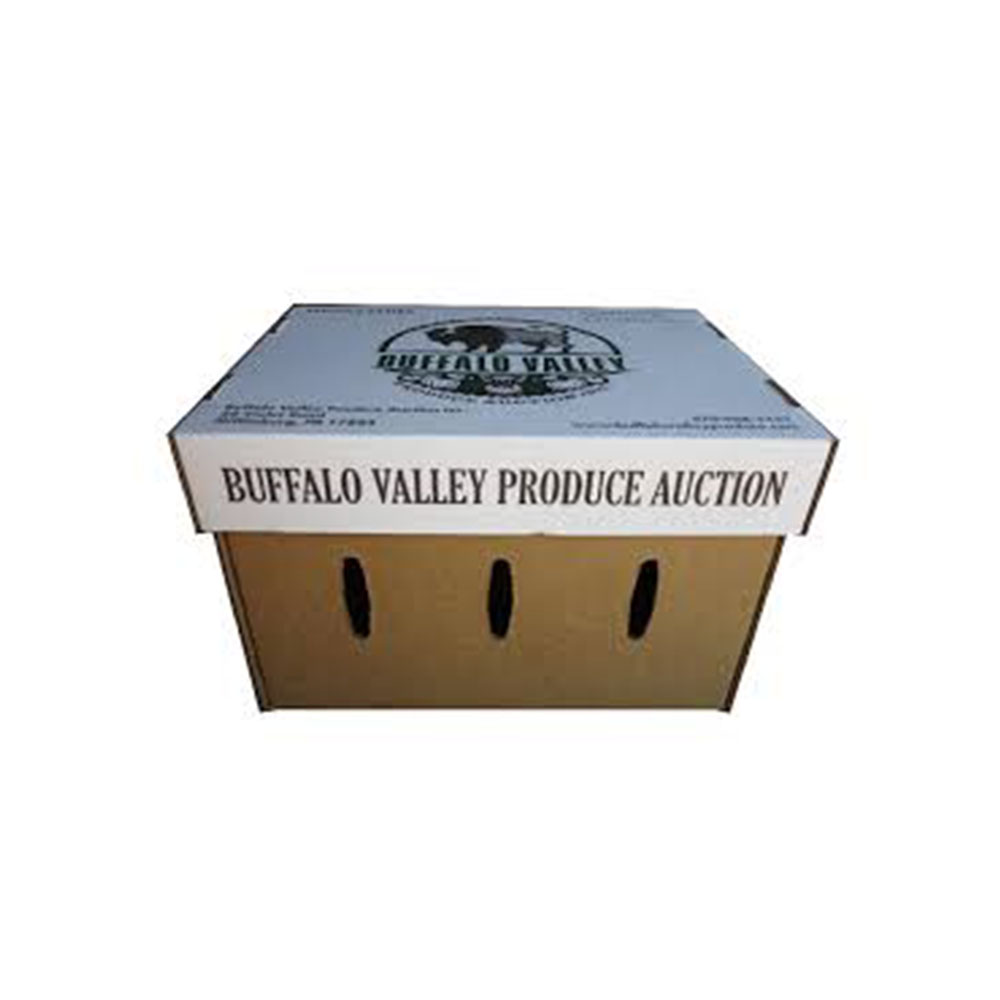 Corrugated Paper Pear Fruit Box with die-cut handle