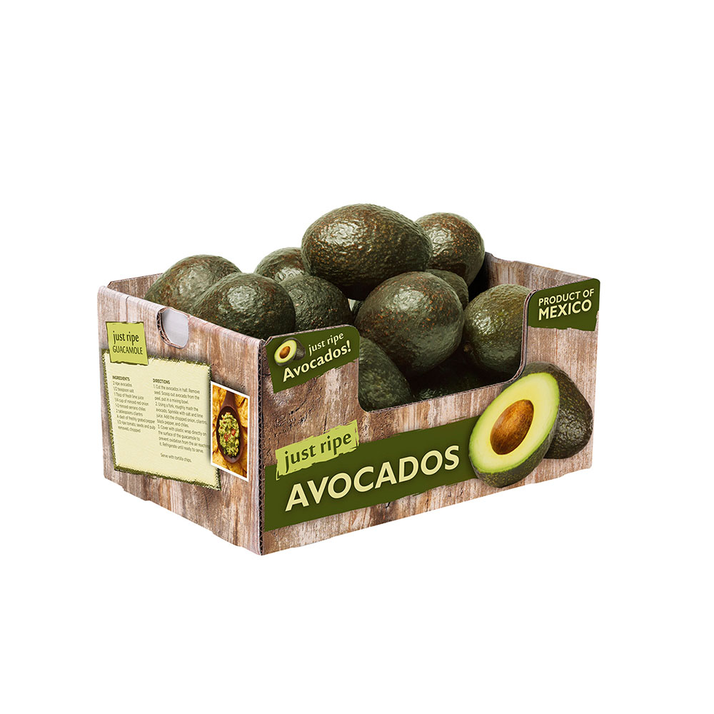Printing avocado carton corrugated box