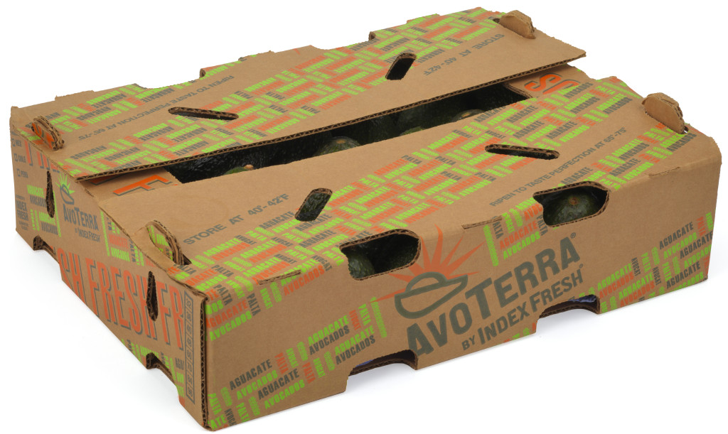kraft corrugated paper custom colorful printing avocado box