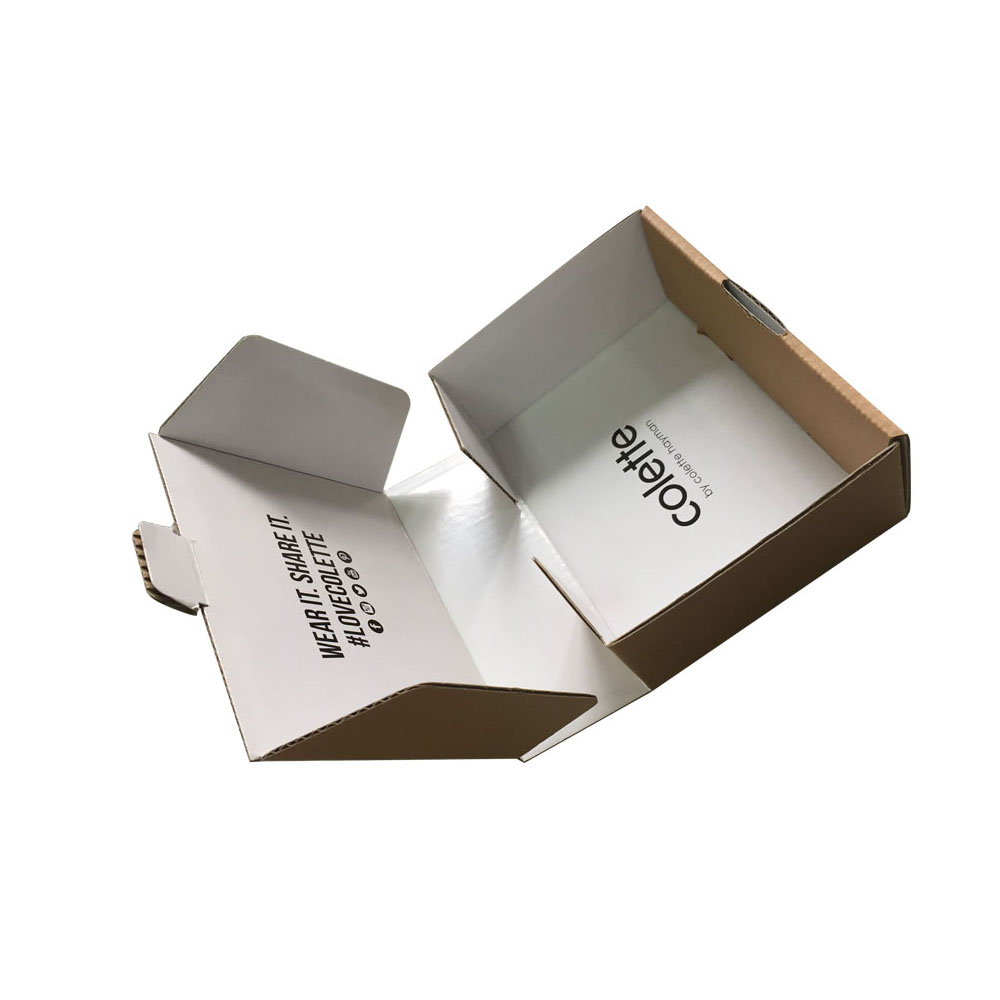 Natural Brown Kraft Paper Packaging Box For Gifts Postal