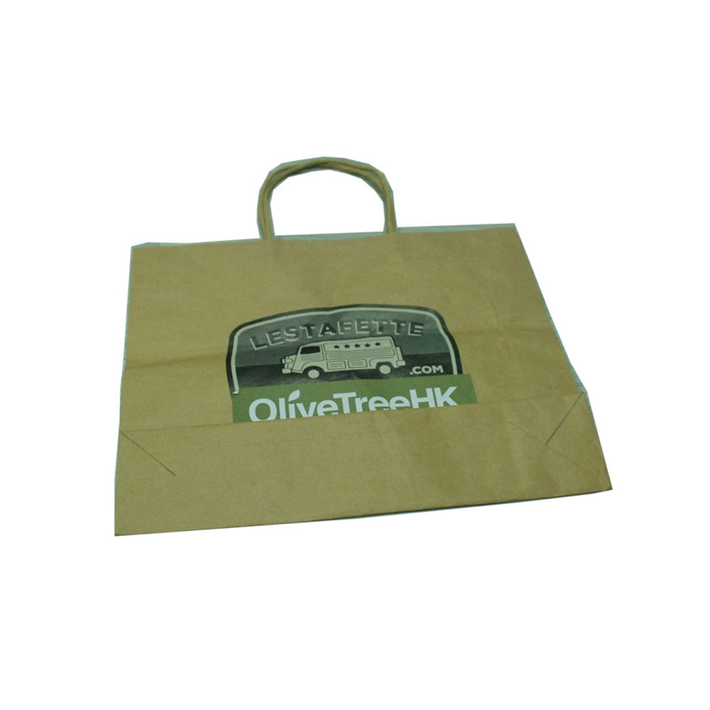 Kraft paper gift bags with paper handles