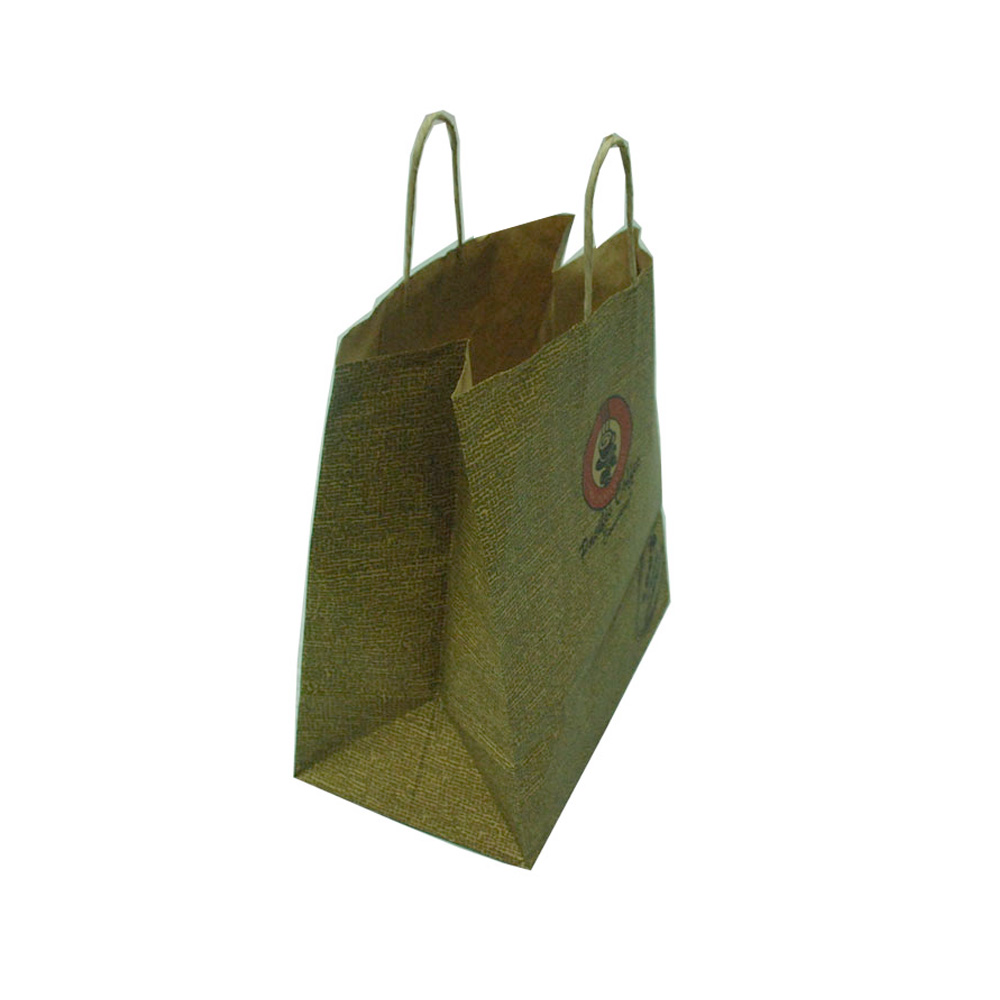 Hot Sale Brown Kraft Paper Handle Gift Bags