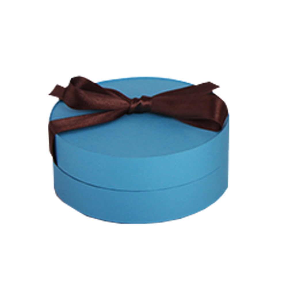 Candy cylinder packing box with ribbon