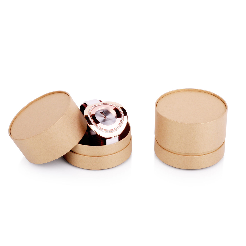 Cylinder packaging box for skin care cream
