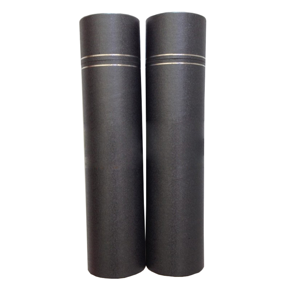 Black luxurious cardboard paper tubes