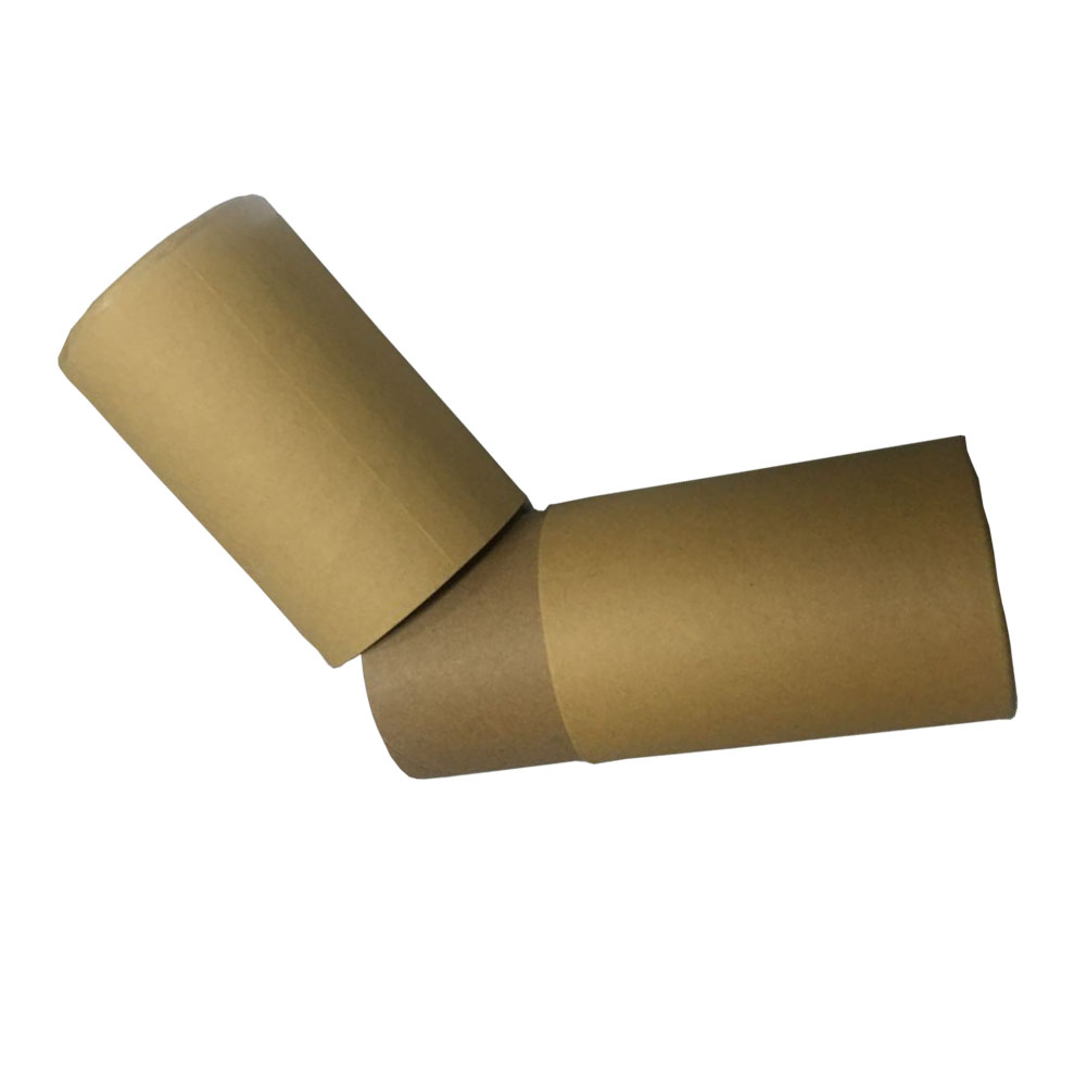 Customized brown round paper tube with logo printing