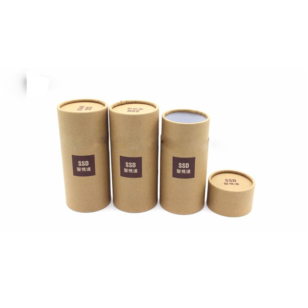 Brown recyclable custom paper tubes