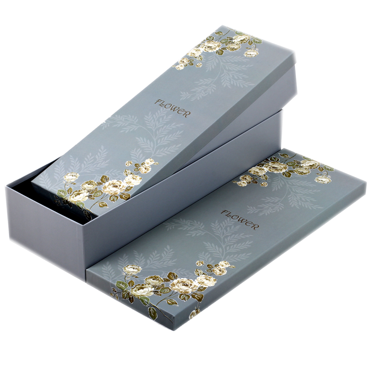 Golden foil printing flower mailer box