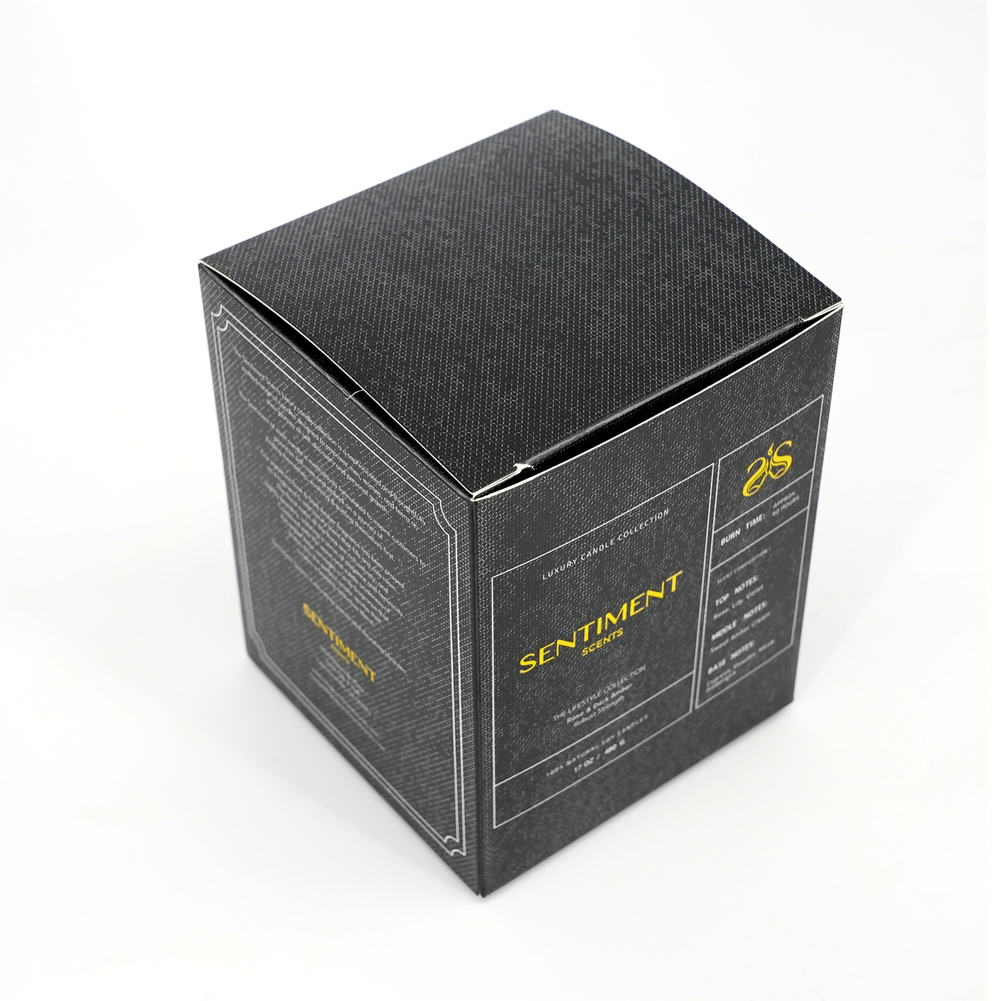 Black Gold Foil Electronic Product Packaging Box