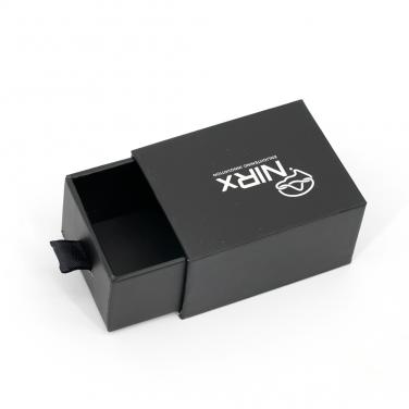Custom Black Small Paper Cardboard Drawer Jewelry Packaging Box