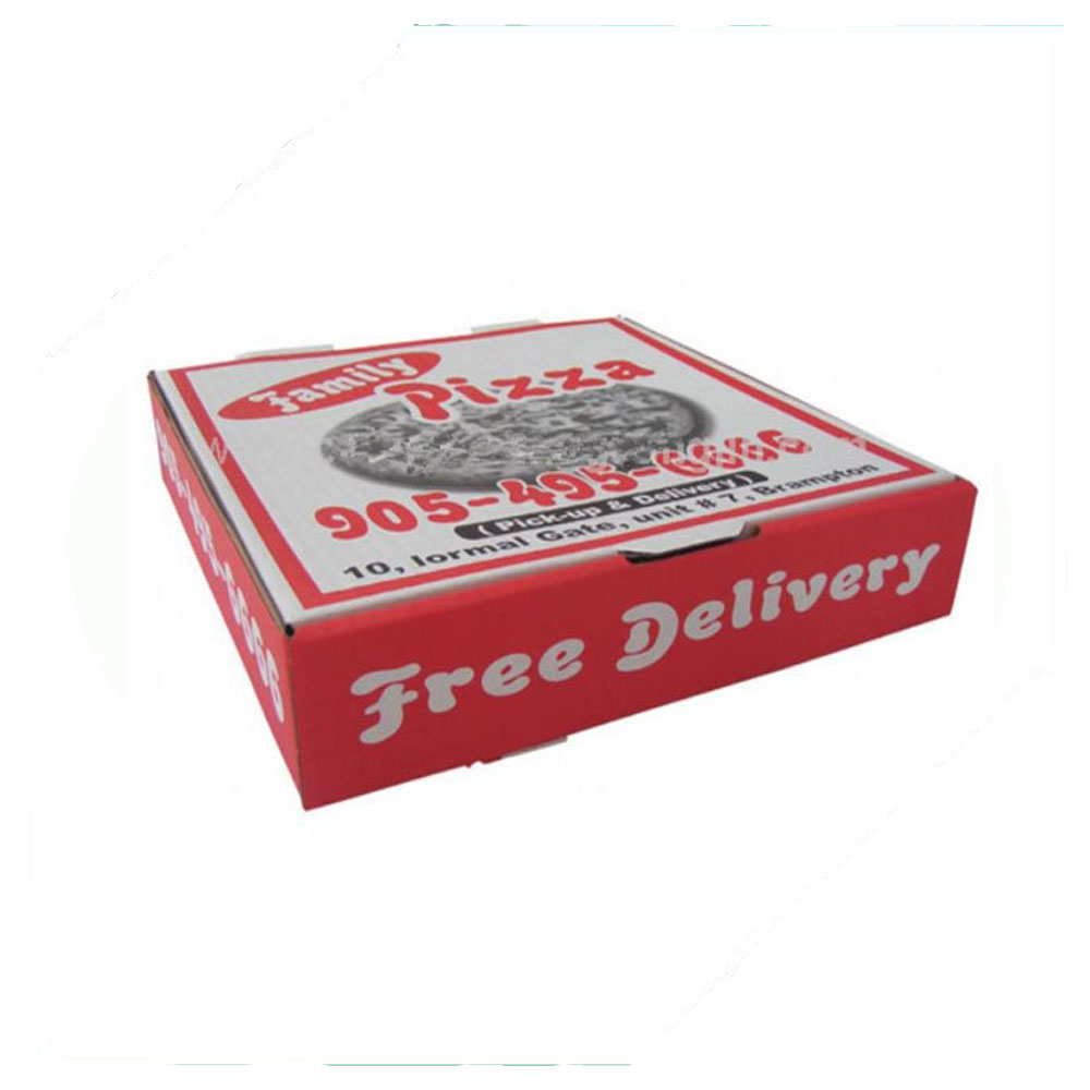 Caja de pizza redonda