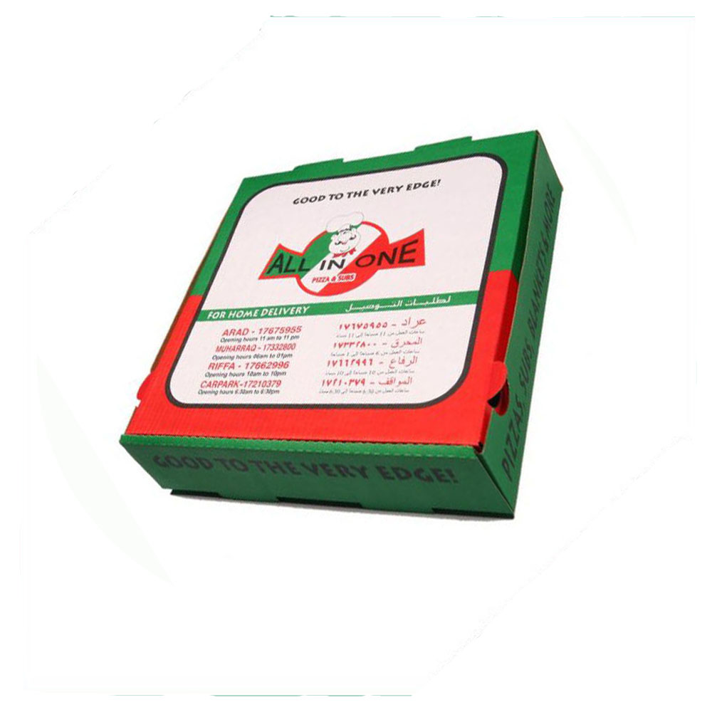 Caja de pizza redonda