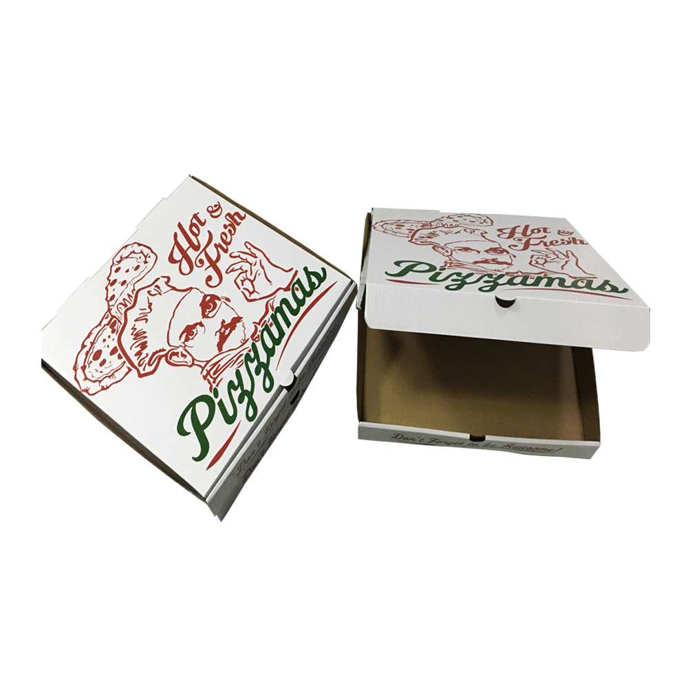 Caja de pizza con laminación mate para impresion
