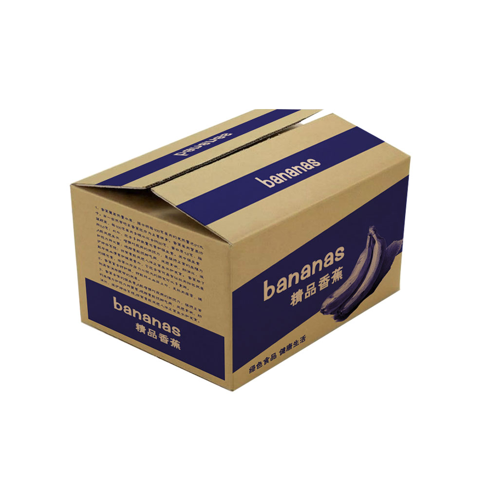 Caja con Impresión Personalizada para Platano y Piña con Agujero