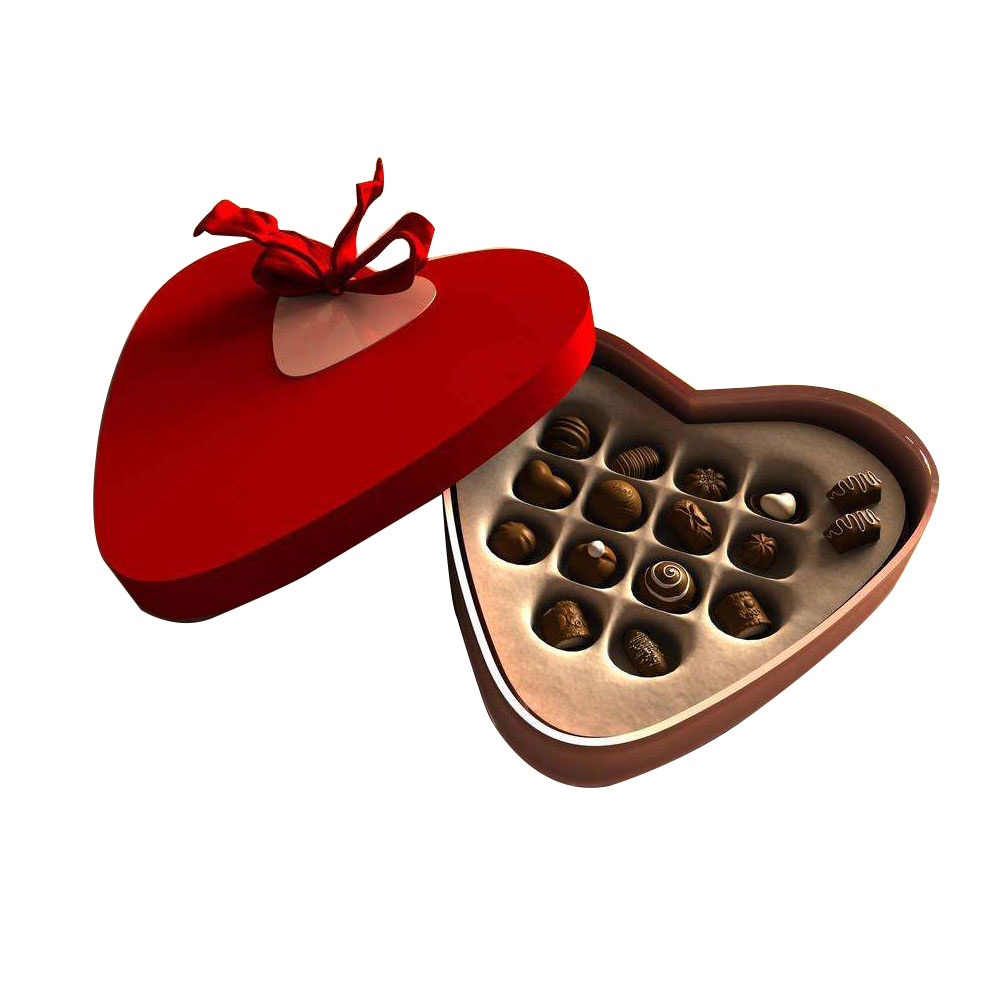 Caja para caramelo de chocolate