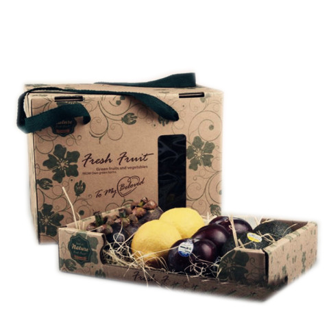 Caja Verde Personalizada para Embalaje de Frutas