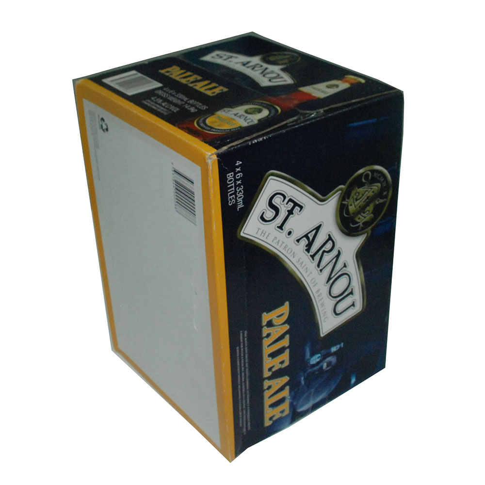 Caja de embalaje para paquetes de cerveza 12 pack