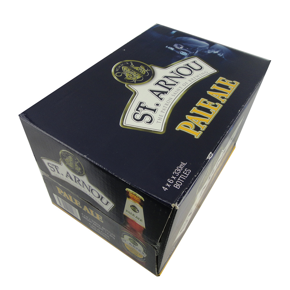 Caja de embalaje para paquetes de cerveza 12 pack