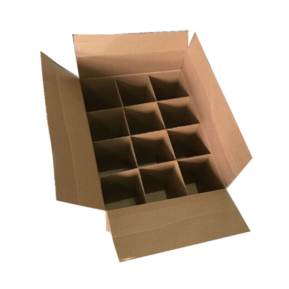 Caja   de    cartón corrugado para vino