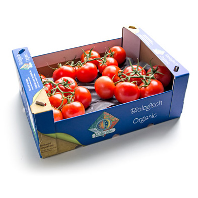 Caja de tomate corrugado fuerte por encargo