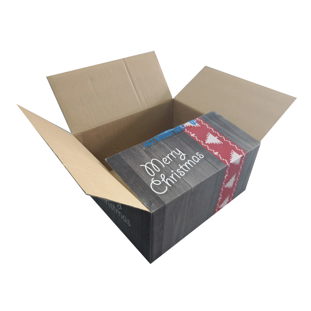 Caja de Cartón RSC con Impresión de Navidad