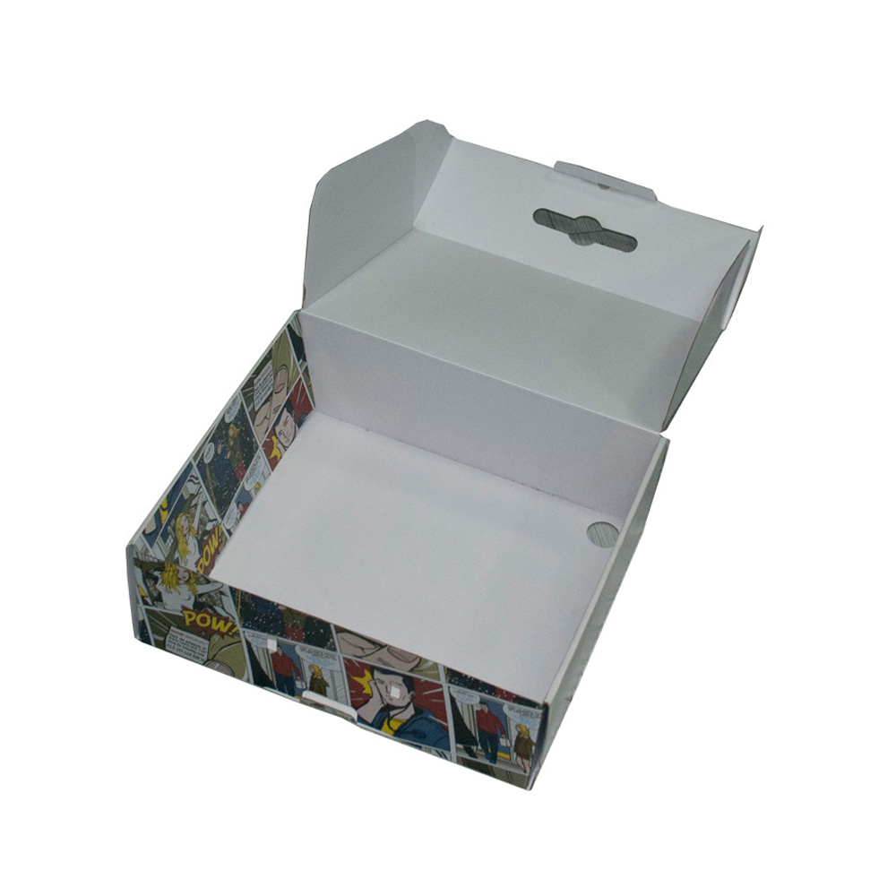 Caja de Cartón Blanco Plegable para Empaquetar Ropa