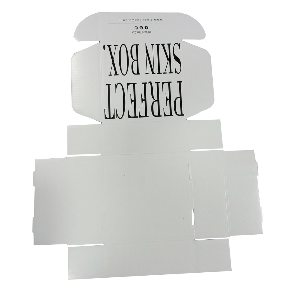 Caja Blanca para Correos con Impresión en Negro