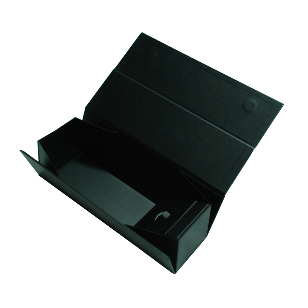 Paquete Sencillo, Caja de Embalaje en Negro para Impresión con Lamina Caliente