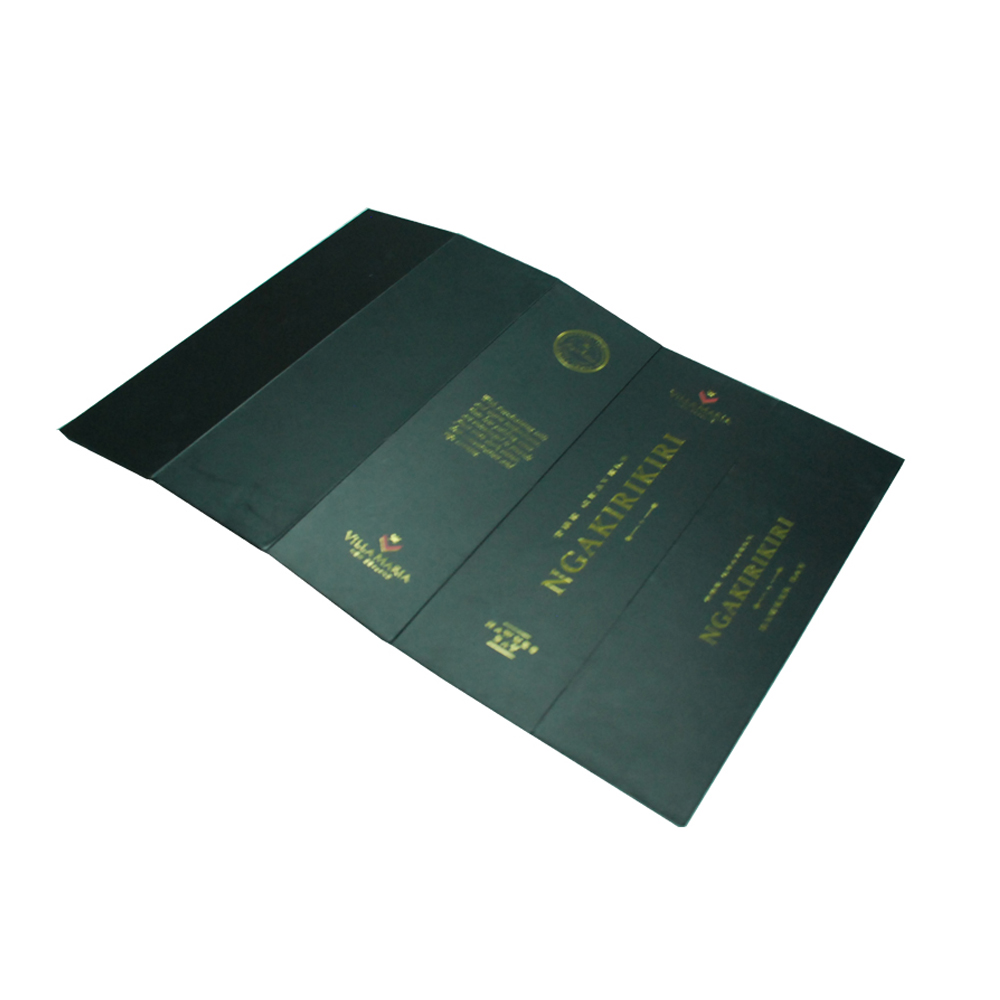 Paquete Sencillo, Caja de Embalaje en Negro para Impresión con Lamina Caliente