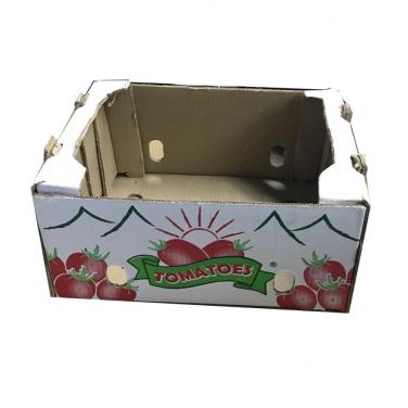 Caja de Embalaje de Papel Corrugado para Tomates, Hecho a la Medida