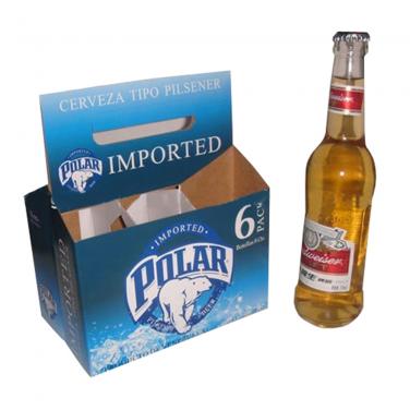 Caja para empaquetar cerveza en botella