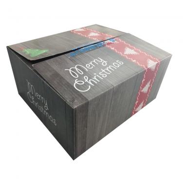 Caja de Cartón RSC con Impresión de Navidad