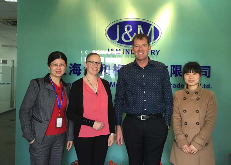 April 21st 2015, New Zealand customer visit to Shanghai Jian&Mei CO.,LTD