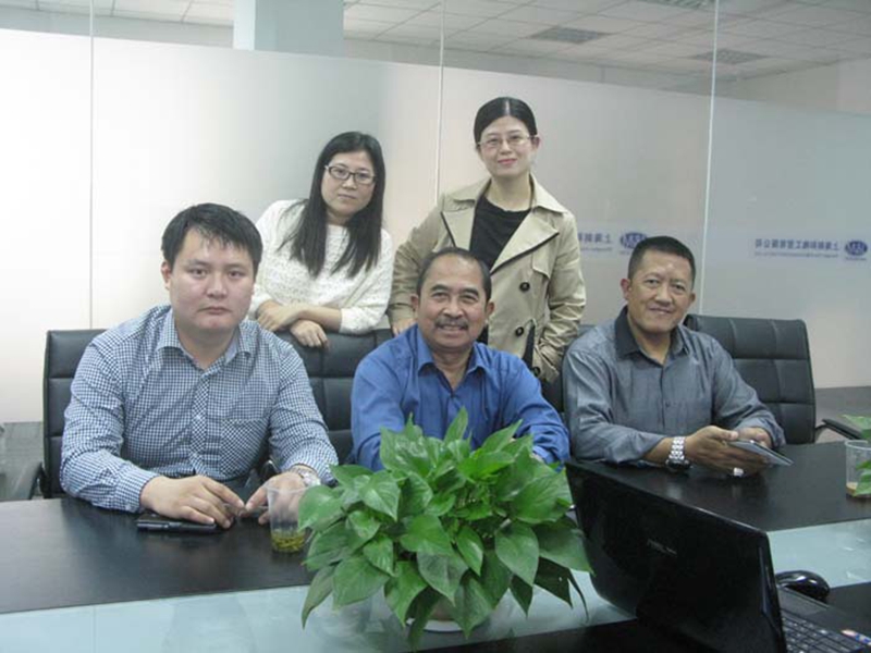 Nov 5th 2014, Indonesia customer visited us for Weld stud ,hex bolt and nut