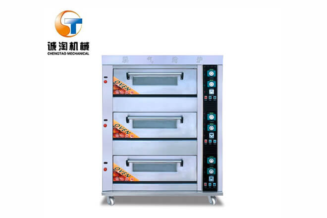 Commercial Bakery Machine Three Layers Electric Gas Deck Baking Oven Bread Oven