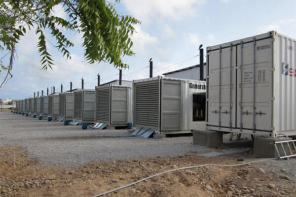 Lugar con estación eléctrica diésel en Yemen