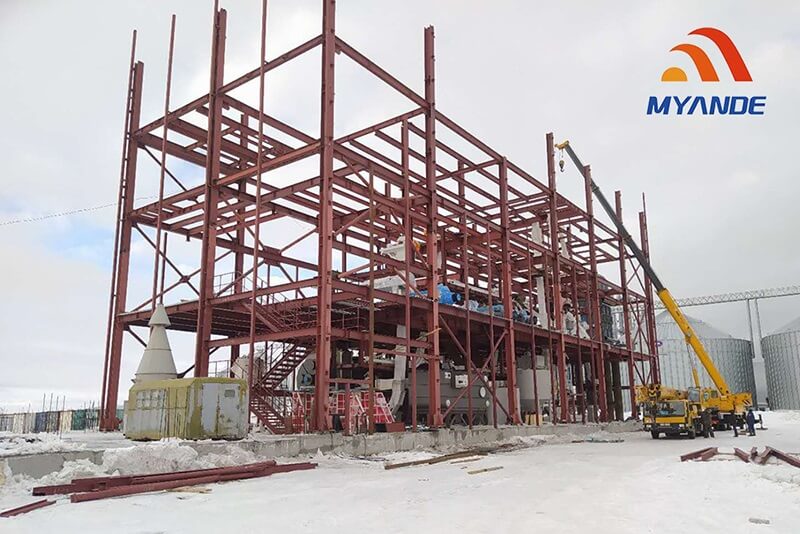 Instalación del proyecto de trituración de semillas oleaginosas 500TPD